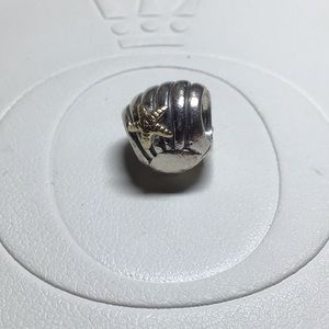 Pandora Seashell with 14K Gold Starfish